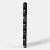 Chic girly faux Silver glitter blauwgroen monogram Case-Mate iPhone Case (Achterkant / Rechts)