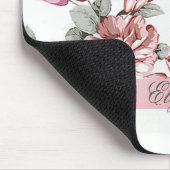  Chic Girly Flowers-Personalized Muismat (Hoek)