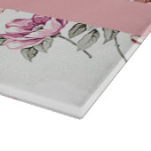  Chic Girly Flowers-Personalized Snijplank (Hoek)
