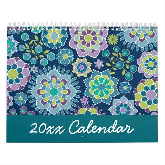 Chic Girly Pattern - U kunt de datum wijzigen Kalender (Hoes)