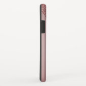 Chic Girly Pink Glitter Drift Monogram Case-Mate iPhone Case (Achterkant/rechts)