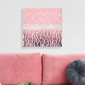 Chic Girly Pink Leopard animal print Glitter Afbee (Insitu (Woonkamer))