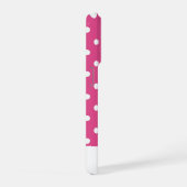 Chic Girly Roze en Witte Polka Dots iPhone Hoesje (Rechterkant)