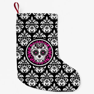 Chic girly skull kleine kerstsok