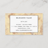 Chic Glam Luxury  goudmarmer Visitekaartje (Achterkant)