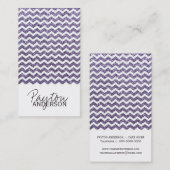 Chic Glitter Chevron-visitekaartje Visitekaartje (Voorkant / Achterkant)