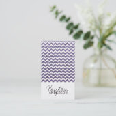 Chic Glitter Chevron-visitekaartje Visitekaartje (Staand voorkant)