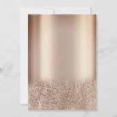 Chic Glitter Ombre Quinceañera Uitnodiging (Achterkant)