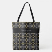Chic Glitter Pattern Monogram Canvas tas (Voorkant)