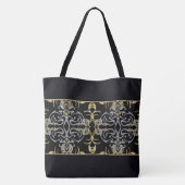 Chic Glitter Pattern Monogram Canvas tas (Achterkant)