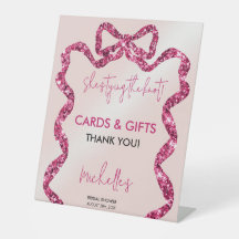 Chic Glitter Pink Bow Ze bindt de knoop