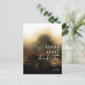 Chic Gold Abstract Typografie Weddenschap Hartelij Briefkaart (Staand voorkant)