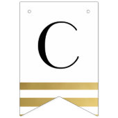 Chic Gold Afstuderen Bunting Class of 20XX Photo Vlaggetjes (Tweede vlag)