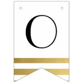 Chic Gold Afstuderen Bunting Class of 20XX Photo Vlaggetjes (Derde vlag)