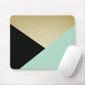 Chic Gold Black Roze Abstract Pattern Muismat (Met muis)