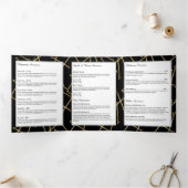 Chic Gold Bobby Pins Salon de cheveux Brochure noi (Intérieur)