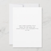 Chic Gold Brush Script met Full Bleed Photo Bedankkaart (Achterkant)