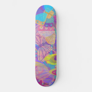 Chic Gold Butterfly kleurig Skateboard