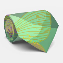 Chic Gold Butterfly Pistachio Violet Patroon