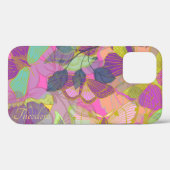 Chic Gold Butterfly Turquoise Violet Case-Mate iPhone Case (Achterkant (horizontaal))