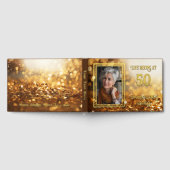 Chic Gold Confetti Photo Real Foil Anniversaire (Complet)