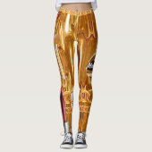 Chic Gold Drivers Élégant Pour Ses Leggings Person (Devant)