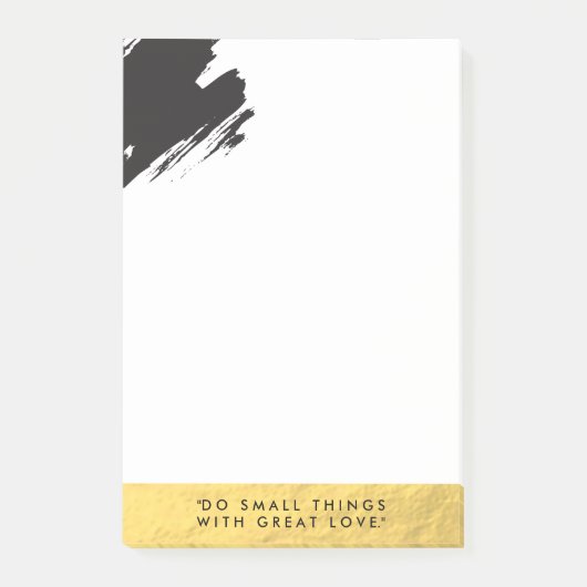 Chic Gold Effect Post It Notes (Voorkant)