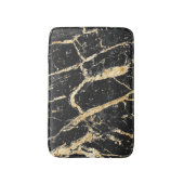 Chic Gold en Black Marble Pattern Badmat (Voorkant Verticaal)