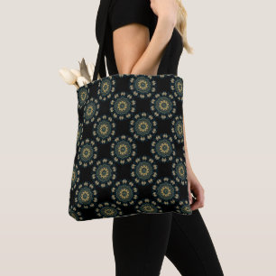 Chic Gold en Green Asian Style Patroon Draagtas