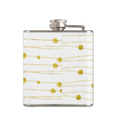 Chic  Gold en zwarte Bridesmaid Flask Heupfles (Achterkant)