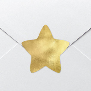 Chic Gold Faux Folie Star-stickers Ster Sticker