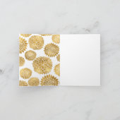 Chic Gold Flowers merci (Intérieur)