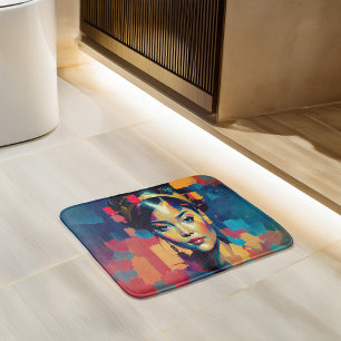 Chic Gold Foil kleurrijke vrouwen Impasto Oil Pain Badmat