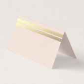 Chic Gold Foil stripes op Blush Pink Advice Kaarte Visitekaartjes (Achterkant)