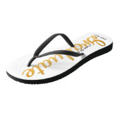 Chic Gold Foil Trendy Afstuderen Class of 20XX Teenslippers (Schuin)
