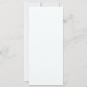 Chic Gold Foil verliest het menu Opvangkaart Kaart (Achterkant)