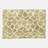 Chic Gold Giraffe afdrukken Theedoek (Horizontaal)