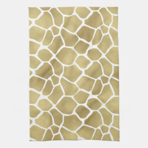 Chic Gold Giraffe afdrukken Theedoek