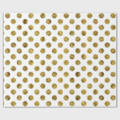 Chic Gold Glam Stippen Cadeaupapier (Vlak)