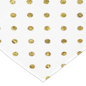 Chic Gold Glam Stippen Lange Tafelloper (Hoek)