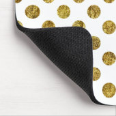 Chic Gold Glam Stippen Muismat (Hoek)