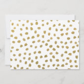 CHIC GOLD HANDSCHRIFTELIJKE | FOTO BEWAREN DE DATU SAVE THE DATE (Achterkant)