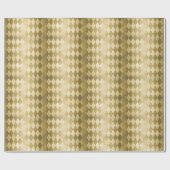 Chic Gold Harlequin Diamond Pattern Cadeaupapier (Vlak)