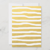 Chic Gold Heart Enregistrer le Carte photo de date (Dos)