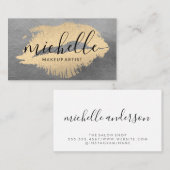 Chic Gold Kiss Visitekaartje (Voorkant / Achterkant)