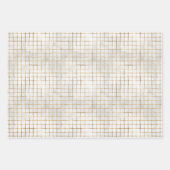 Chic Gold Lantern & Holly Wrapping Paper Sheets (Voorkant 2)