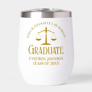 Chic Gold Law School Afstuderen Keepsake