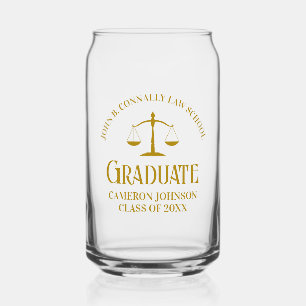 Chic Gold Law School Graduation Keepsaké