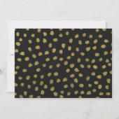 CHIC GOLD LOLD NOIR FAIRE-PART DE MARIAGE (Dos)
