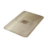 Chic Gold Look Custom Monogram Badmat (Gekanteld)